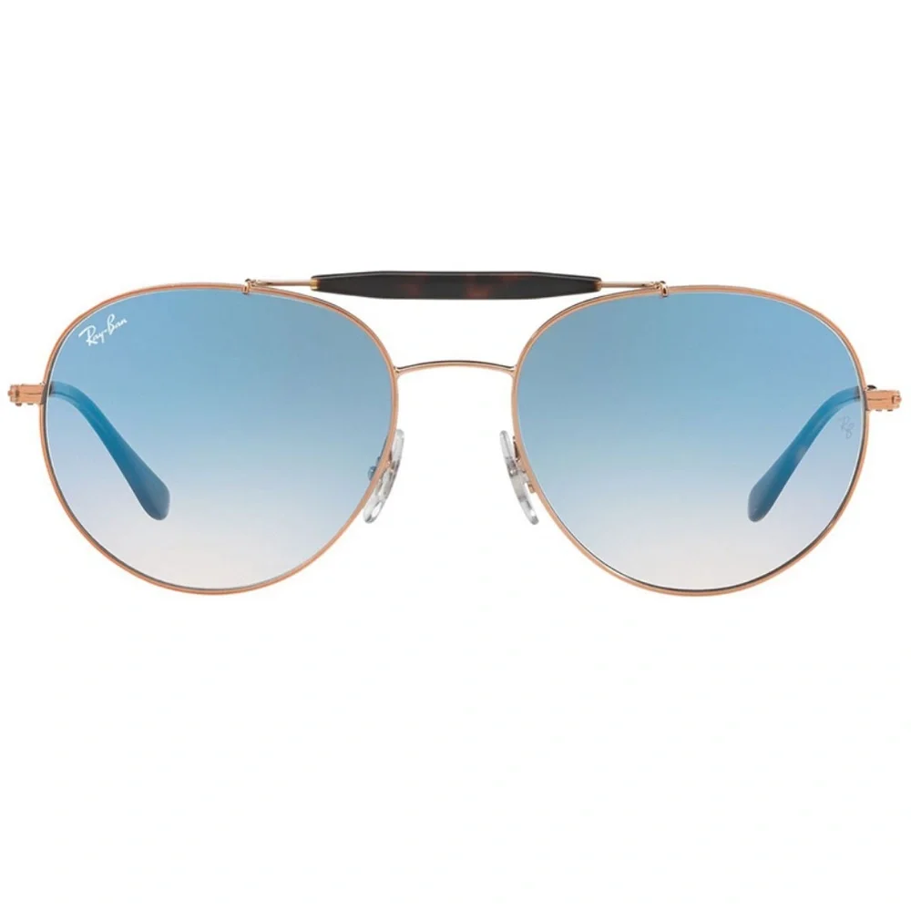 Ray-Ban Sunglasses Bronze/Copper w/Light Blue Lens - Picture 3 of 5